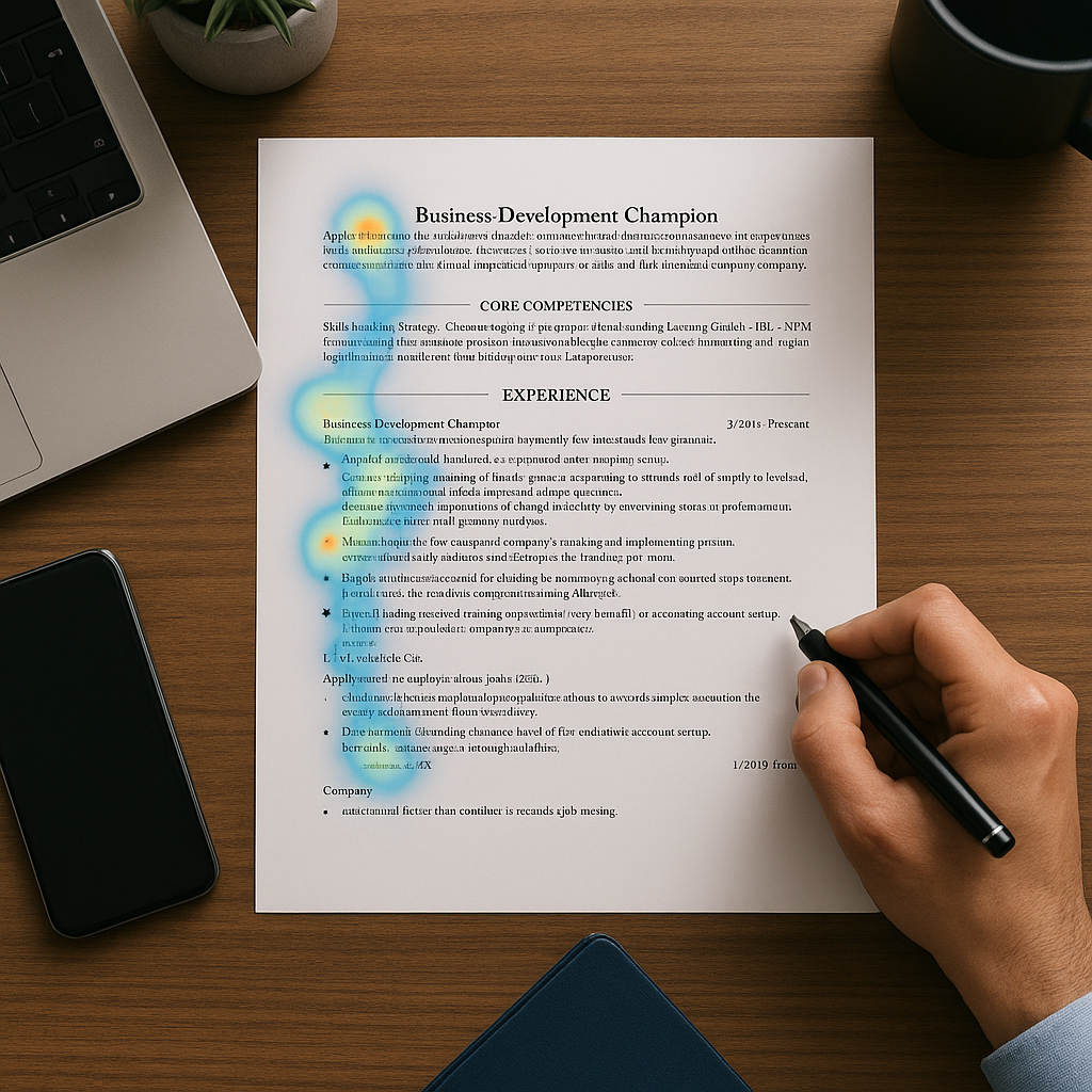Recruiter Eye-Tracking Resume Scan